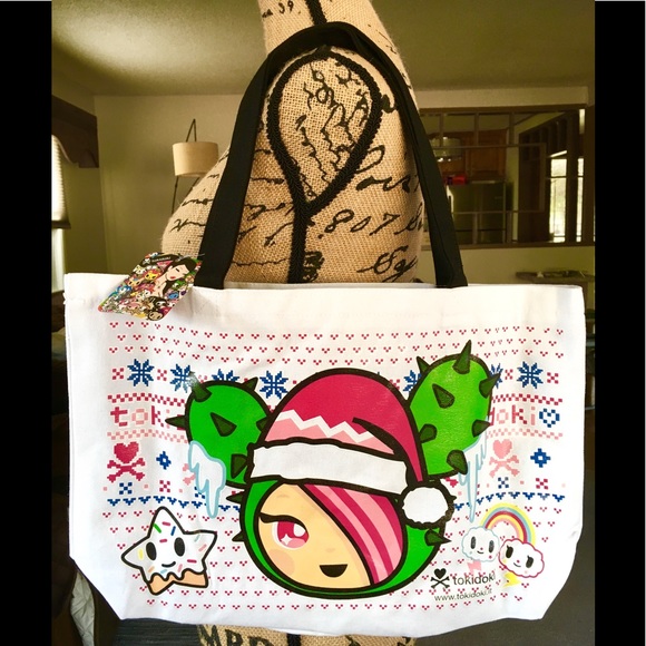 tokidoki Handbags - NWT TOKIDOKI SANTA SANDY TOTE BAG SUPER CUTE!
